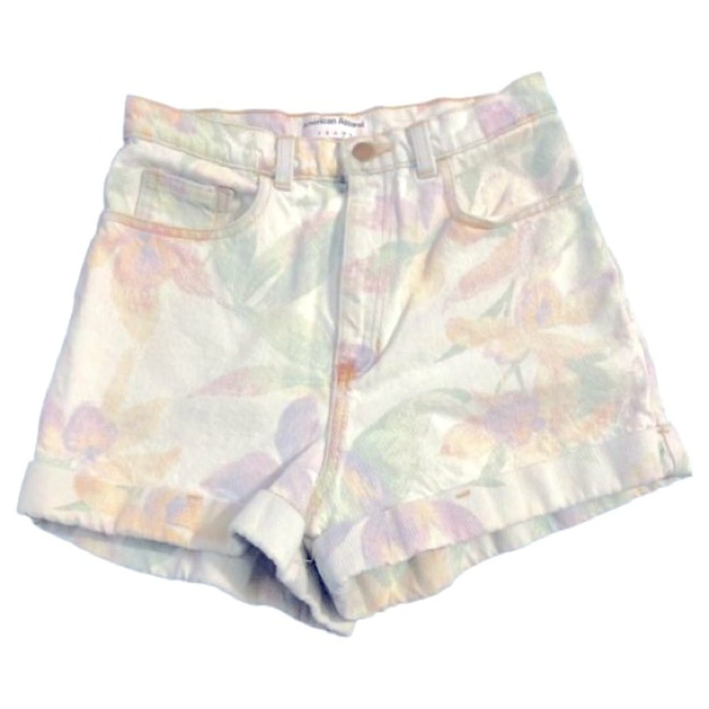 American Apparel floral mom shorts